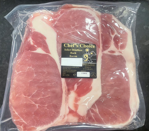 Chef's Choice Back Bacon 8KG